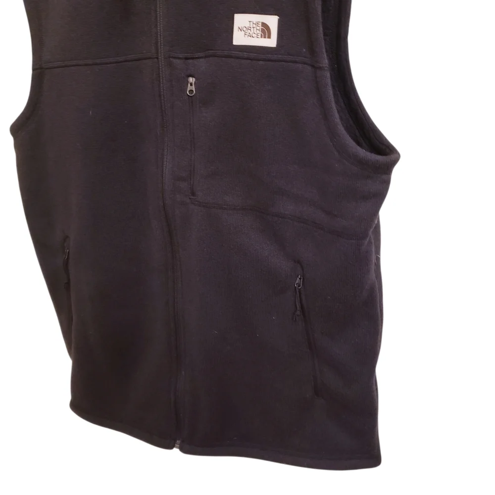 The North Face Men’s Black Gordon Lyons Zip Up Vest, Size L